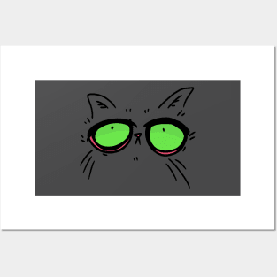 Cat stare Posters and Art